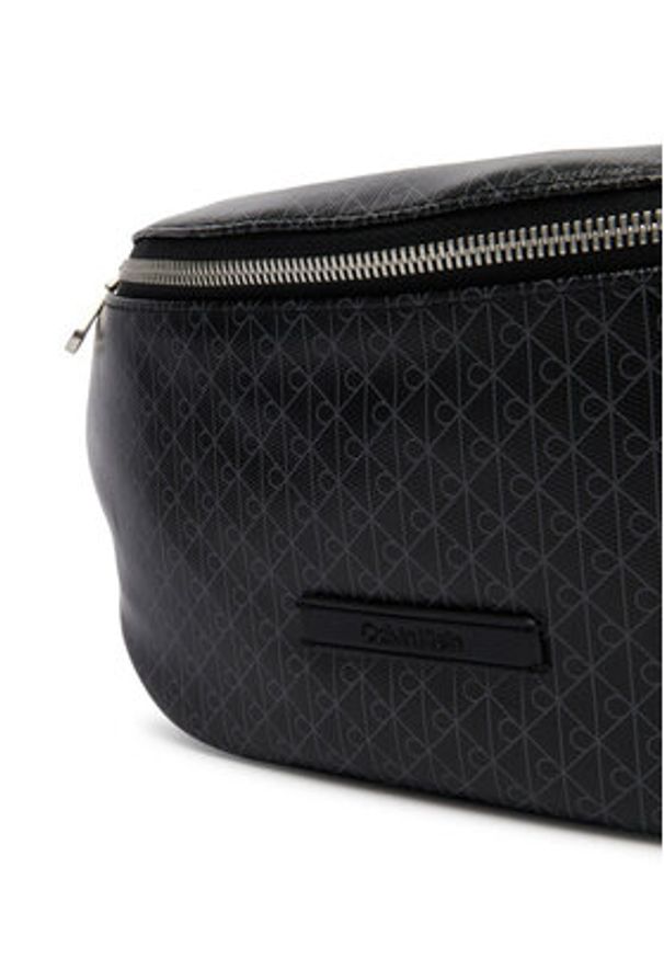 Calvin Klein Nerka Emblem Aop Coated Waistbag LV04D3135G Czarny. Kolor: czarny. Materiał: skóra