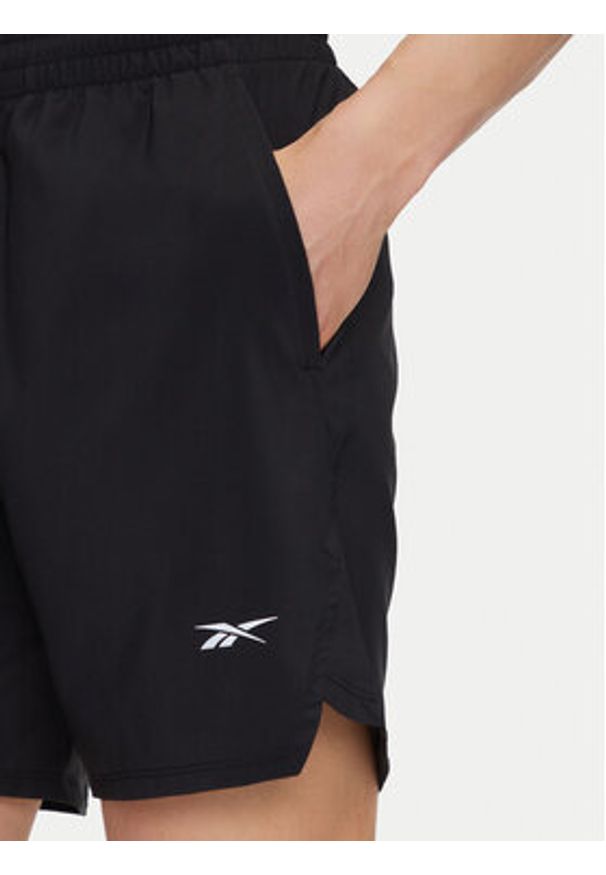 Reebok Szorty sportowe 112634 Czarny Regular Fit. Kolor: czarny. Materiał: syntetyk