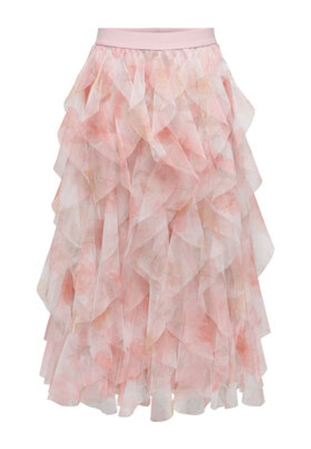 only - ONLY Spódnica tiulowa Sky 15374548 Biały Regular Fit. Kolor: biały. Materiał: syntetyk