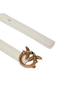 Pinko Pasek na talię Love Berry H1 Belt PE 24 PLT01 102148 A0F1 Biały. Kolor: biały. Materiał: skóra