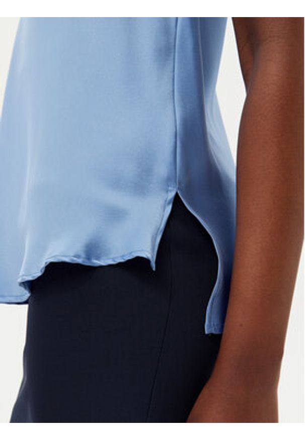 MAX&Co. Top Betel 2516161014200 Niebieski Regular Fit. Kolor: niebieski. Materiał: jedwab