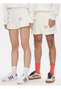 Reebok Szorty sportowe Classics Good Vibes Shorts HT6119 Biały. Kolor: biały. Materiał: bawełna