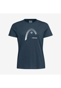 Head - T-shirt damski Club Lara. Kolor: niebieski. Materiał: bawełna, jersey, materiał, poliester