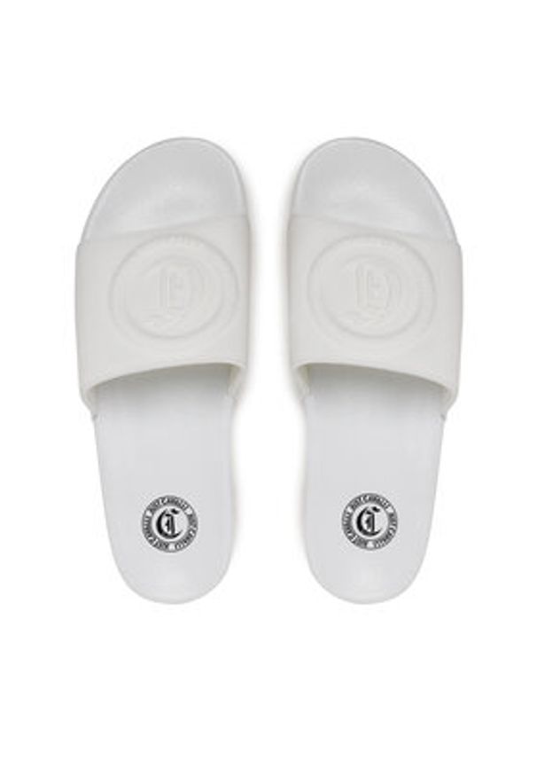 Just Cavalli Klapki 78QA3SZ4 Biały. Kolor: biały. Materiał: syntetyk