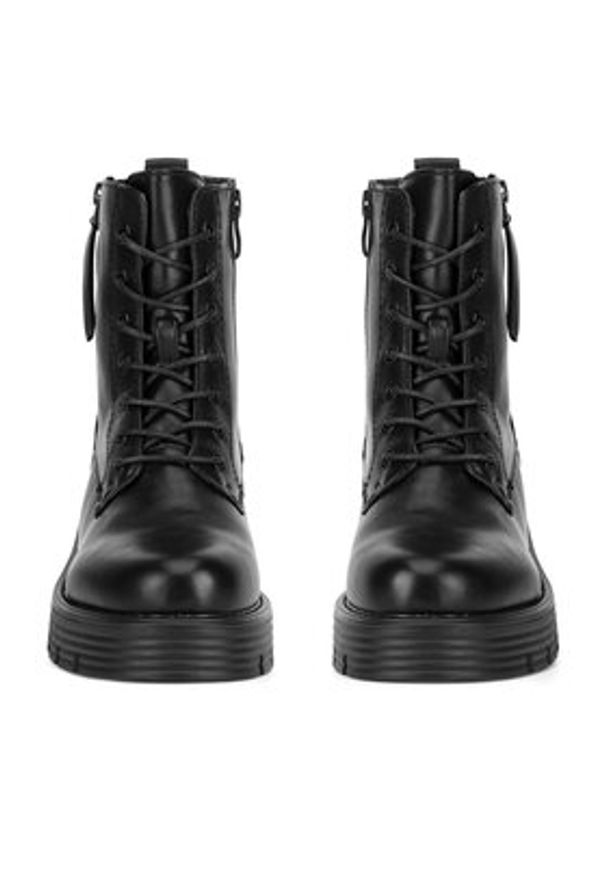 DeeZee Trzewiki WS6119-30 Czarny. Kolor: czarny. Materiał: materiał