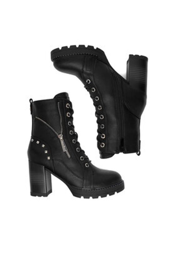 Beverly Hills Polo Club Trzewiki CEO-WS160425 Czarny. Kolor: czarny. Materiał: skóra, materiał