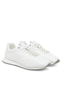 Calvin Klein Sneakersy Runner Lace Up - Lth HW0HW02396 Biały. Kolor: biały. Materiał: skóra #5