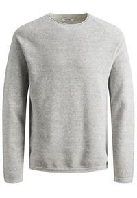 Jack & Jones Sweter Hill 12157321 Szary Regular Fit. Kolor: szary. Materiał: bawełna #8