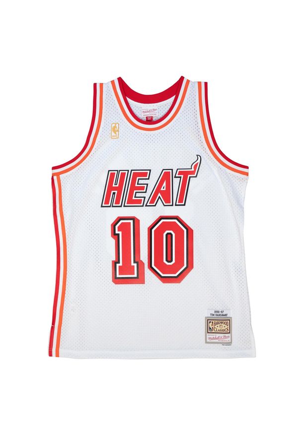 Mitchell & Ness - Jersey Miami Heat Swingman Tim Hardaway 1996/97. Kolor: biały. Materiał: jersey. Sezon: lato. Sport: koszykówka