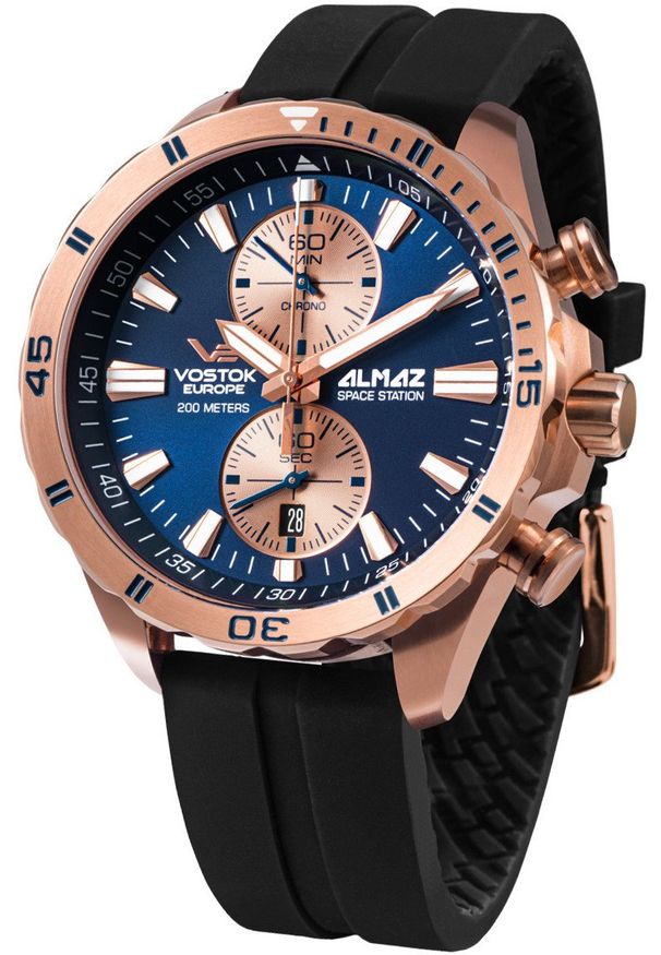 Zegarek męski Vostok Europe 6S11-320B660S czarny. Kolor: czarny