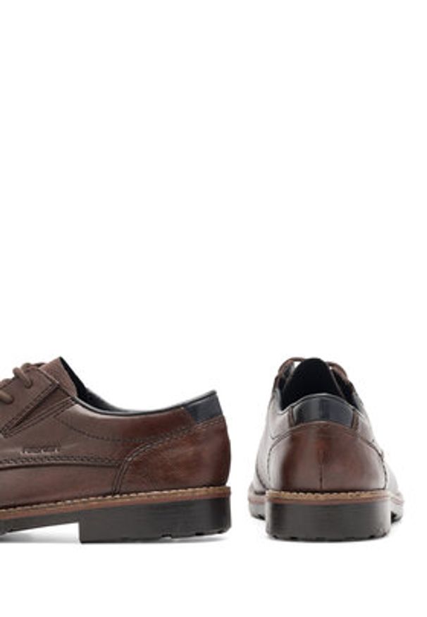 Rieker Półbuty 15320-25 Brązowy. Kolor: brązowy. Materiał: syntetyk