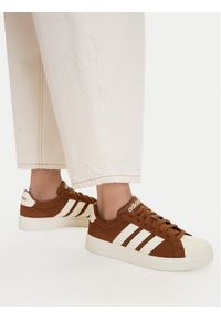 Adidas - adidas Sneakersy Streetalk KJ4820 Brązowy. Kolor: brązowy. Materiał: skóra, zamsz #1