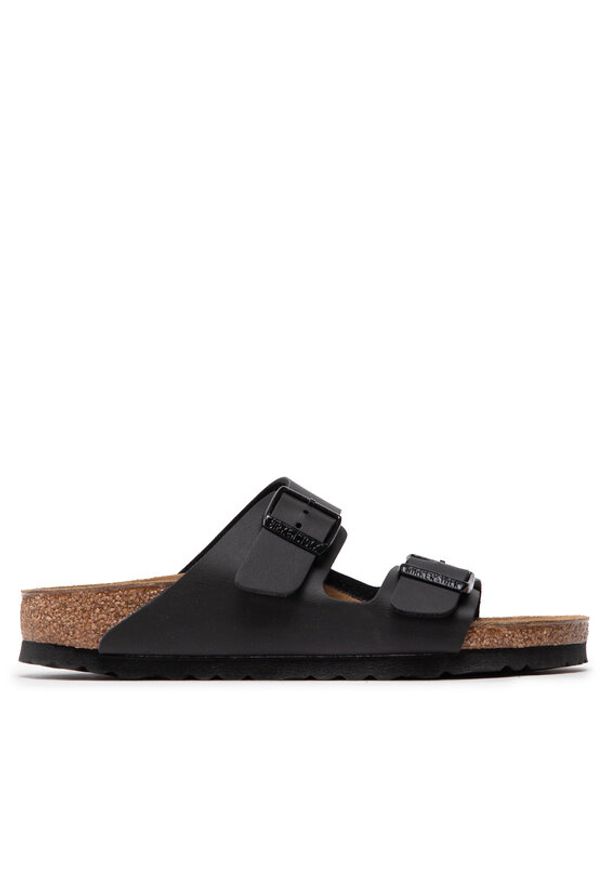 Birkenstock Klapki Arizona Birko-Flor 0051793 Czarny. Kolor: czarny. Materiał: skóra