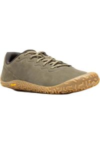 Buty do chodzenia męskie Merrell Vapor Glove 6 Ltr. Zapięcie: sznurówki. Kolor: zielony. Materiał: zamsz, syntetyk, tkanina, materiał. Szerokość cholewki: normalna. Sport: turystyka piesza