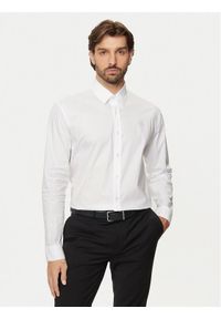 Karl Lagerfeld - KARL LAGERFELD Koszula 605951 544600 Biały Regular Fit. Typ kołnierza: dekolt w karo. Kolor: biały. Materiał: bawełna #1