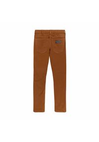 Wrangler - WRANGLER LARSTON MĘSKIE SPODNIE MATERIAŁOWE TAWNY BROWN W18S36H28 112141210. Materiał: materiał #3