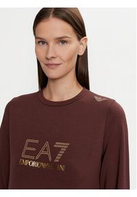 EA7 Emporio Armani Bluza 8NTM45 TJ9RZ 1755 Brązowy Regular Fit. Kolor: brązowy. Materiał: syntetyk #4