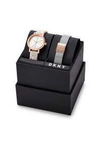 DKNY Zegarek Soho Gift Set NY6605SET Różowy. Kolor: różowy. Materiał: skóra #5