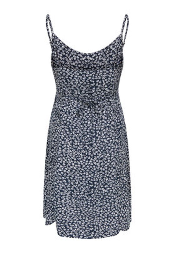 only - ONLY Sukienka letnia Liana 15375233 Granatowy Standard Fit. Kolor: niebieski. Materiał: wiskoza. Sezon: lato