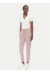 EA7 Emporio Armani Spodnie dresowe 8NTP66 TJ9RZ U4079 Różowy Regular Fit. Kolor: różowy. Materiał: syntetyk #4