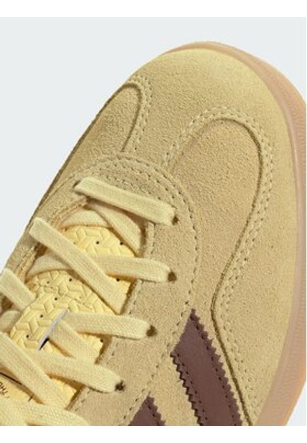 Adidas - adidas Sneakersy Gazelle Indoor KI7136 Żółty. Kolor: żółty. Materiał: zamsz, skóra. Model: Adidas Gazelle