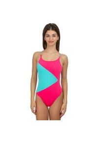 TURBO - Turbo Damski Kostium Kąpielowy Island – Różowo-Niebieski – Rozmiar 34. Kolor: niebieski. Materiał: materiał. Wzór: kolorowy #1