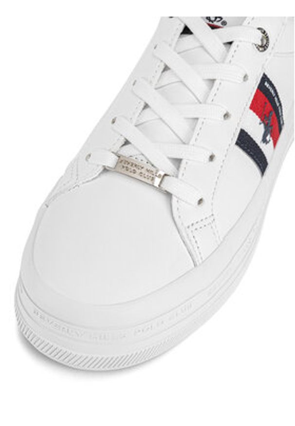 Beverly Hills Polo Club Sneakersy V12-721 Biały. Kolor: biały. Materiał: skóra