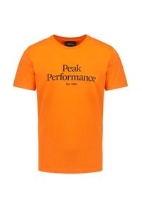 Peak Performance - T-shirt PEAK PERFORMANCE. Materiał: bawełna, tkanina. Długość rękawa: krótki rękaw. Długość: krótkie. Wzór: nadruk, napisy. Styl: klasyczny, sportowy #1