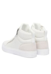 Calvin Klein Sneakersy Classic Cup Mid Laceup Zip Lth YM0YM01428 Biały. Kolor: biały. Materiał: skóra #4