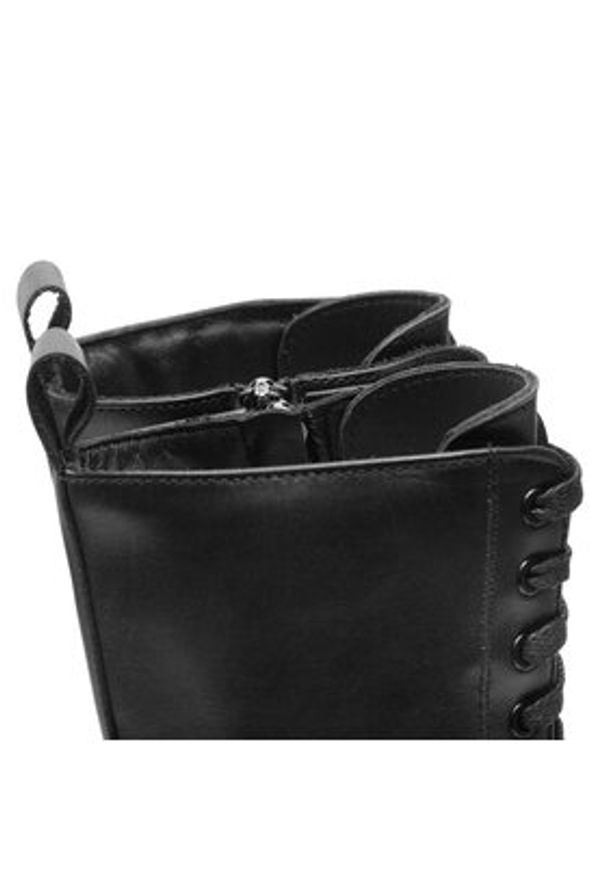 Karl Lagerfeld - KARL LAGERFELD Trzewiki KL42475 Czarny. Kolor: czarny. Materiał: skóra