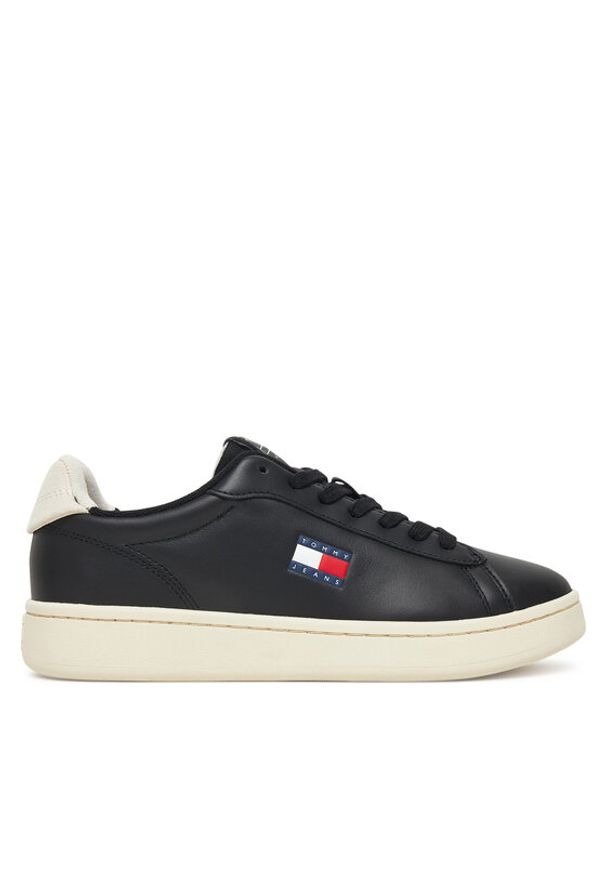 Tommy Jeans Sneakersy Tjw Archive Court EN0EN02815 Czarny. Kolor: czarny. Materiał: skóra