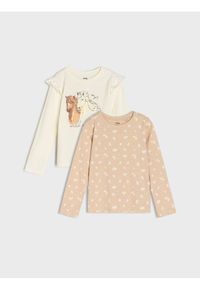 Sinsay - Koszulki z długimi rękawami 2 pack - wielobarwny. Długość rękawa: długi rękaw. Długość: długie #1