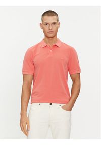 Lee Polo 112349955 Czerwony Regular Fit. Typ kołnierza: polo. Kolor: czerwony. Materiał: bawełna