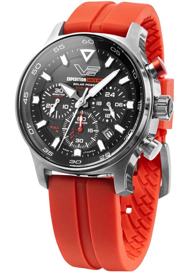Zegarek męski Vostok Europe VR42-592A761SR czerwony. Kolor: czerwony