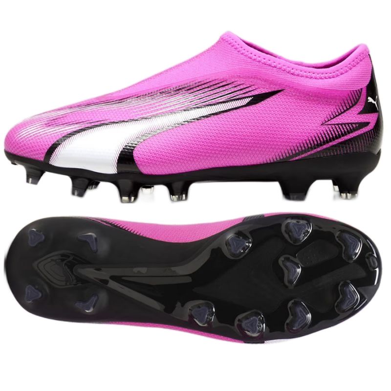 Różowe korki Puma z cholewką 4099686010577 - Korki męskie