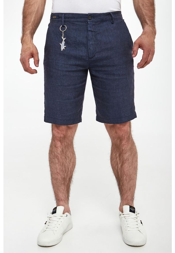 PAUL & SHARK - Bermudy męskie lniane PAUL&SHARK. Materiał: len