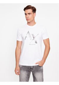 Armani Exchange T-Shirt 6RZTKD ZJBYZ 1100 Biały Regular Fit. Kolor: biały. Materiał: bawełna