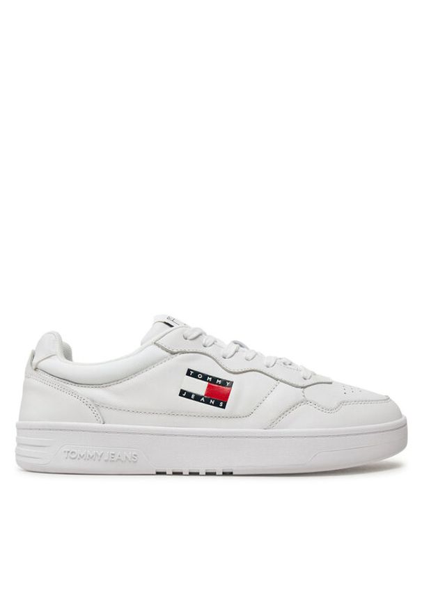 Tommy Jeans Sneakersy Tjm Cupsole Leather Ess EM0EM01443 Biały. Kolor: biały. Materiał: skóra