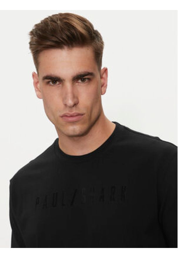 PAUL & SHARK - Paul&Shark T-Shirt 14311638 Czarny Regular Fit. Kolor: czarny. Materiał: bawełna