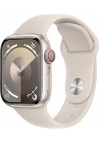 APPLE - Smartwatch Apple Apple Watch 9 Cell 41mm Starlight Alu Starlight Sport Band S/M. Rodzaj zegarka: smartwatch. Styl: sportowy #1