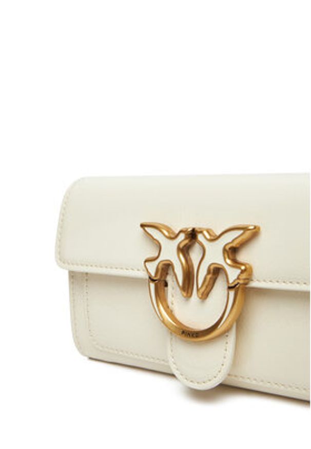 Pinko - PINKO Torebka Love One Wallet C PE25 PLTT 100062 A1UV Biały. Kolor: biały. Materiał: skórzane