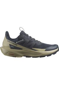 salomon - Buty trekkingowe męskie Elixir Activ. Kolor: beżowy, wielokolorowy, niebieski. Sport: turystyka piesza