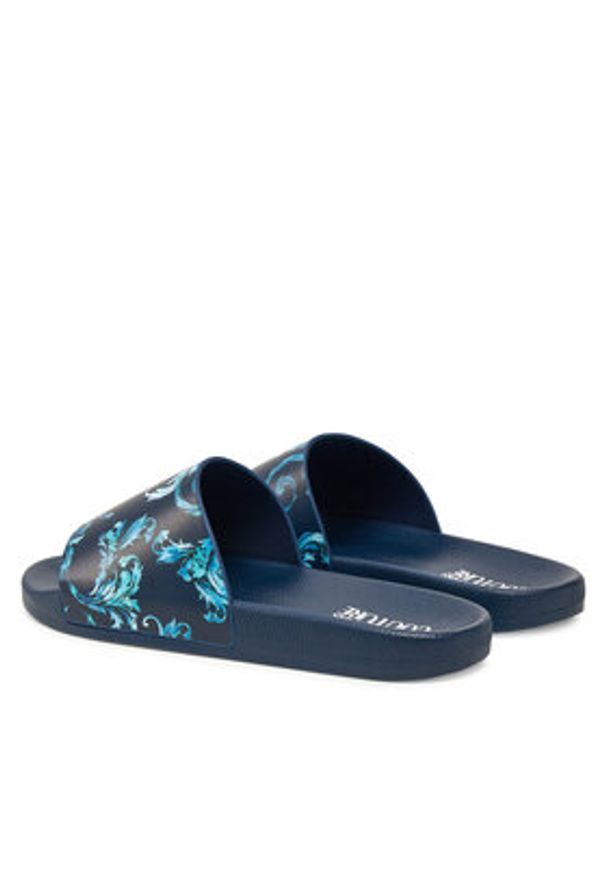 Versace Jeans Couture Klapki 78YA3SQ4 Granatowy. Kolor: niebieski. Materiał: syntetyk