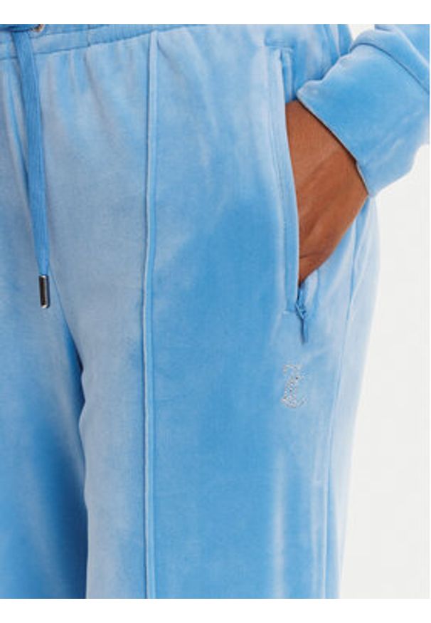 Juicy Couture Spodnie dresowe Tina JCAPW045 Niebieski Regular Fit. Kolor: niebieski. Materiał: syntetyk