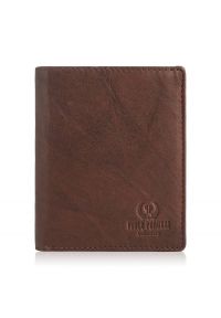 Portfel skórzany PAOLO PERUZZI IN-33-BR brązowy. Kolor: brązowy. Materiał: skóra #1