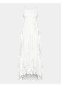 Maaji Sukienka codzienna 2123CLD003 Biały Regular Fit. Okazja: na co dzień. Kolor: biały. Materiał: wiskoza. Typ sukienki: proste. Styl: casual