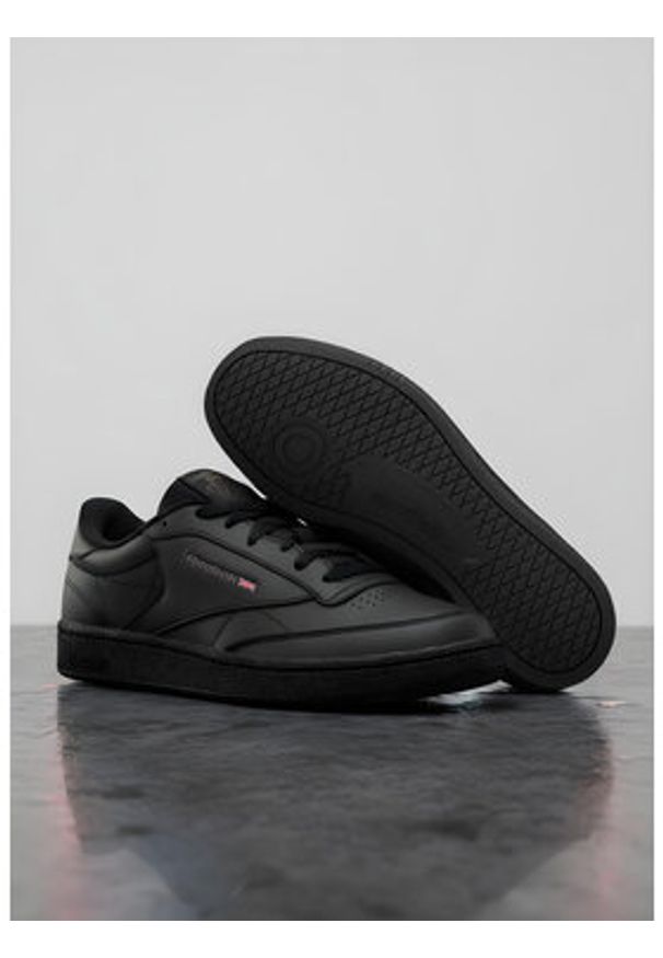 Reebok Sneakersy EO-CLUB C 85 100000153 Czarny. Kolor: czarny. Materiał: skóra, syntetyk. Model: Reebok Club