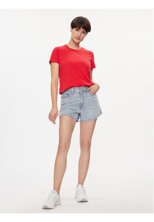 Levi's® Szorty jeansowe 80's A4695-0008 Niebieski Slim Fit. Kolor: niebieski. Materiał: bawełna