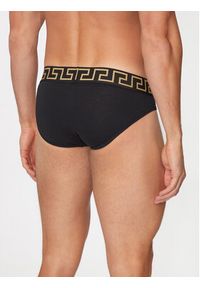 VERSACE - Versace Komplet 2 par slipów AU10180 1A10011 Czarny. Kolor: czarny. Materiał: bawełna
