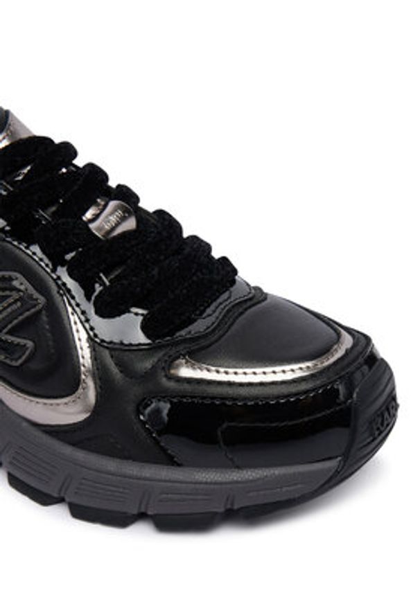 Karl Lagerfeld - KARL LAGERFELD Sneakersy KL65535 Czarny. Kolor: czarny. Materiał: skóra